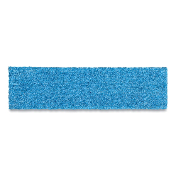 Rubbermaid Commercial 19.5 x 5.5 Flat Mop Pad, Blue, Microfiber 2132427 - main